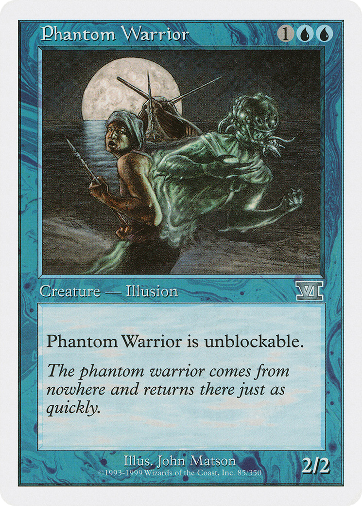 Phantom Warrior (6ED-085) - Classic Sixth Edition