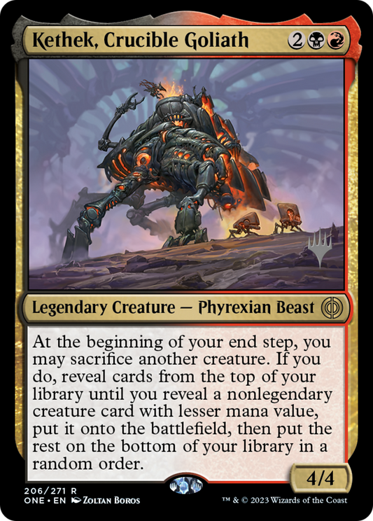 Kethek, Crucible Goliath (PPONE-206) - Phyrexia: All Will Be One Promos (Promo Pack)