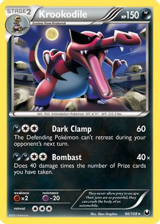 Krookodile 066/108 - Deck Exclusives Normal - Rare