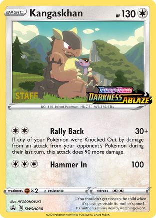 Kangaskhan (Prerelease) [Staff] (SWSH038) - SWSH Sword & Shield Promo Cards Holofoil - Promo