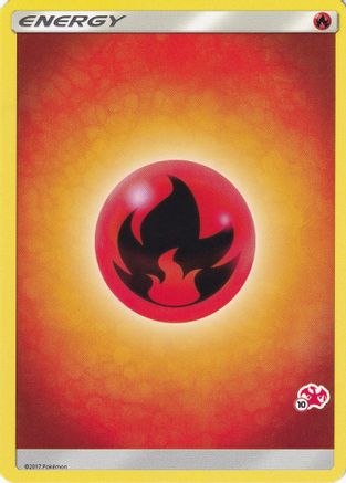 Fire Energy (#10 Charizard Stamped)  - Battle Academy Normal