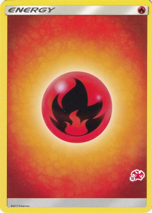 Fire Energy (#11 Charizard Stamped)  - Battle Academy Normal