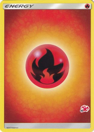 Fire Energy (#35 Charizard Stamped)  - Battle Academy Normal