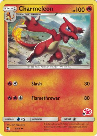 Charmeleon (# Charizard Stamped) (8/068) - Battle Academy  - Promo
