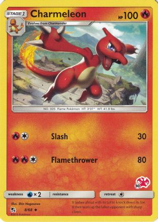 Charmeleon (# Charizard Stamped) (8/068) - Battle Academy  - Promo