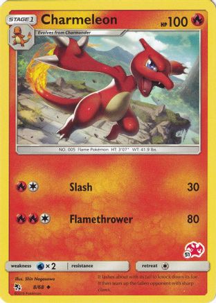 Charmeleon (# Charizard Stamped) (8/68) - Battle Academy  - Promo