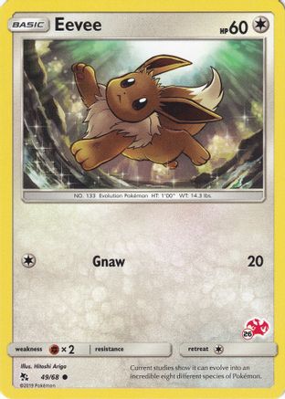 Eevee - 49/68 (#26 Charizard Stamped)  - Battle Academy Normal