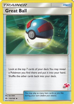 Great Ball - 119/149 (#43 Charizard Stamped)  - Battle Academy Normal