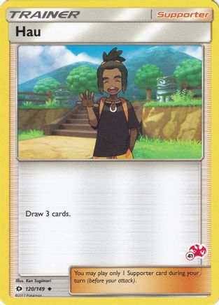 Hau - 120/149 (#41 Charizard Stamped)  - Battle Academy Normal