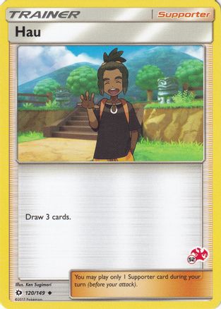 Hau - 120/149 (#52 Charizard Stamped)  - Battle Academy Normal