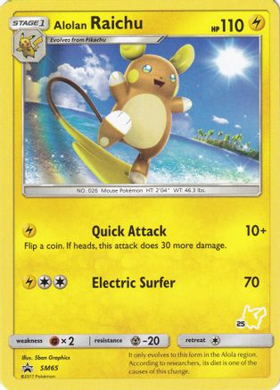 Alolan Raichu - SM65 (#25 Pikachu Stamped) SM65 - Battle Academy