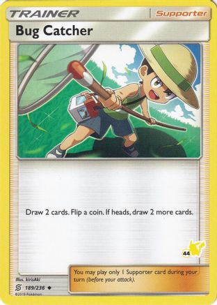 Bug Catcher - 189/236 (#44 Pikachu Stamped)  - Battle Academy Normal - Promo