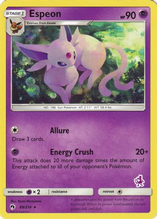 Espeon - 89/214 (Mewtwo Stamped)  - Battle Academy Normal