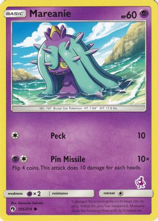 Mareanie (Mewtwo Stamped) (105/214) - Battle Academy  - Promo