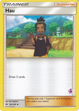 Hau (Mewtwo Stamped) (120/149) - Battle Academy  - Promo