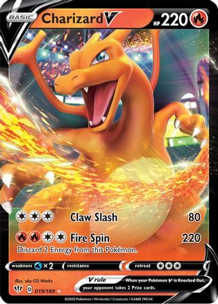 Charizard V 019/189 - SWSH03 Darkness Ablaze Holofoil - Ultra Rare