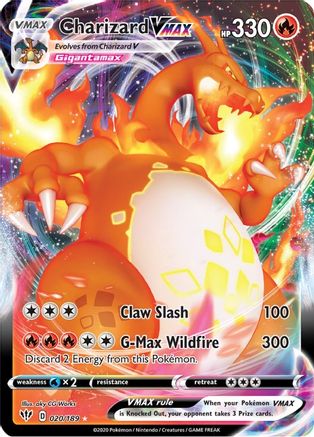 Charizard VMAX 020/189 - SWSH03 Darkness Ablaze Holofoil - Ultra Rare