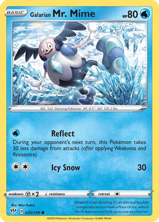 Galarian Mr. Mime (35/189) - SWSH03 Darkness Ablaze  - Common