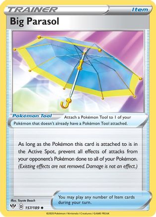 Big Parasol - 157/189 - SWSH03 Darkness Ablaze Reverse Holofoil - Uncommon