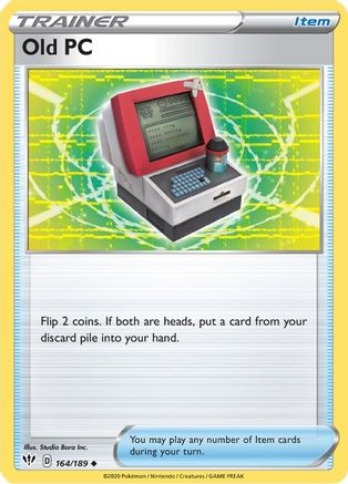 Old PC 164/189 - SWSH03 Darkness Ablaze Reverse Holofoil - Uncommon