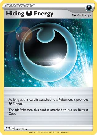 Hiding D Energy 175/189 - SWSH03 Darkness Ablaze Reverse Holofoil - Uncommon