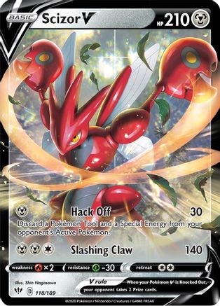 Scizor V 118/189 - Darkness Ablaze Holofoil