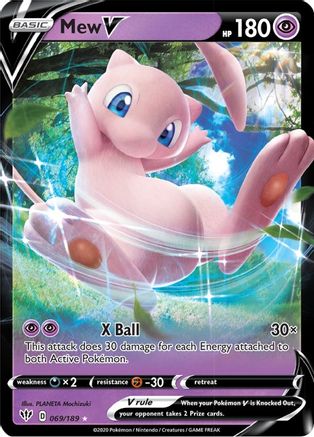 Mew V (69/189) - SWSH03 Darkness Ablaze Holofoil - Ultra Rare