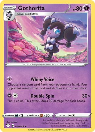 Gothorita 074/189 - SWSH03 Darkness Ablaze Normal - Uncommon