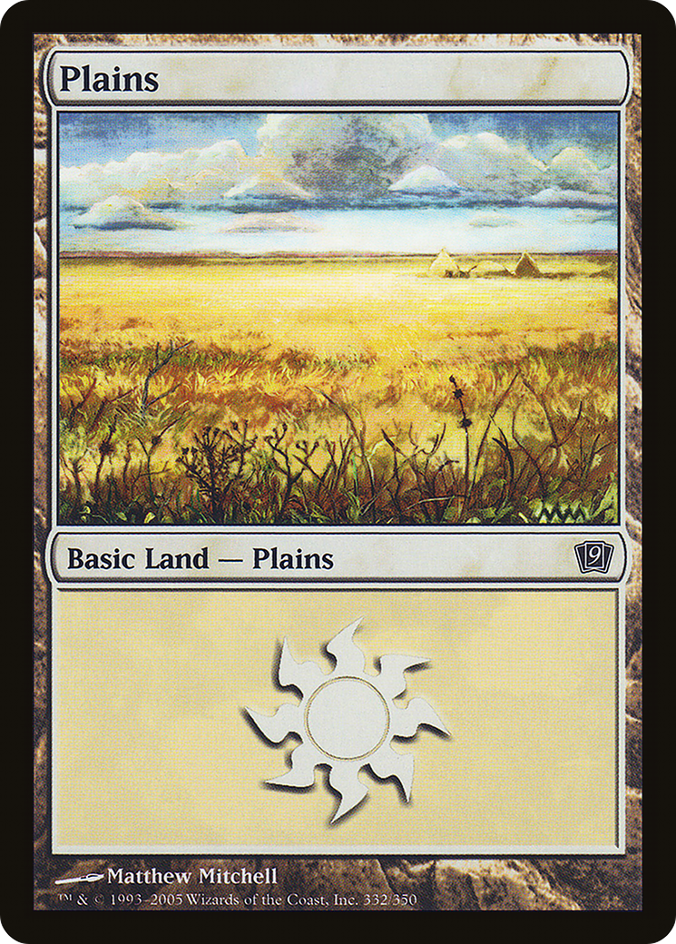 Plains (9ED-332★) - Ninth Edition Foil