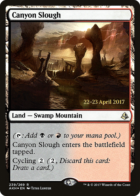 Canyon Slough (PRE-239S) - Amonkhet Promos (Prerelease) Foil