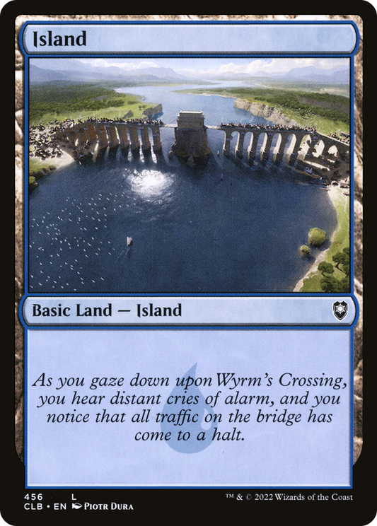 Island (CLB-456) - Commander Legends: Battle for Baldur's Gate Foil