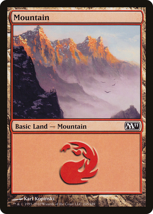 Mountain (M11-245) - Magic 2011 Foil