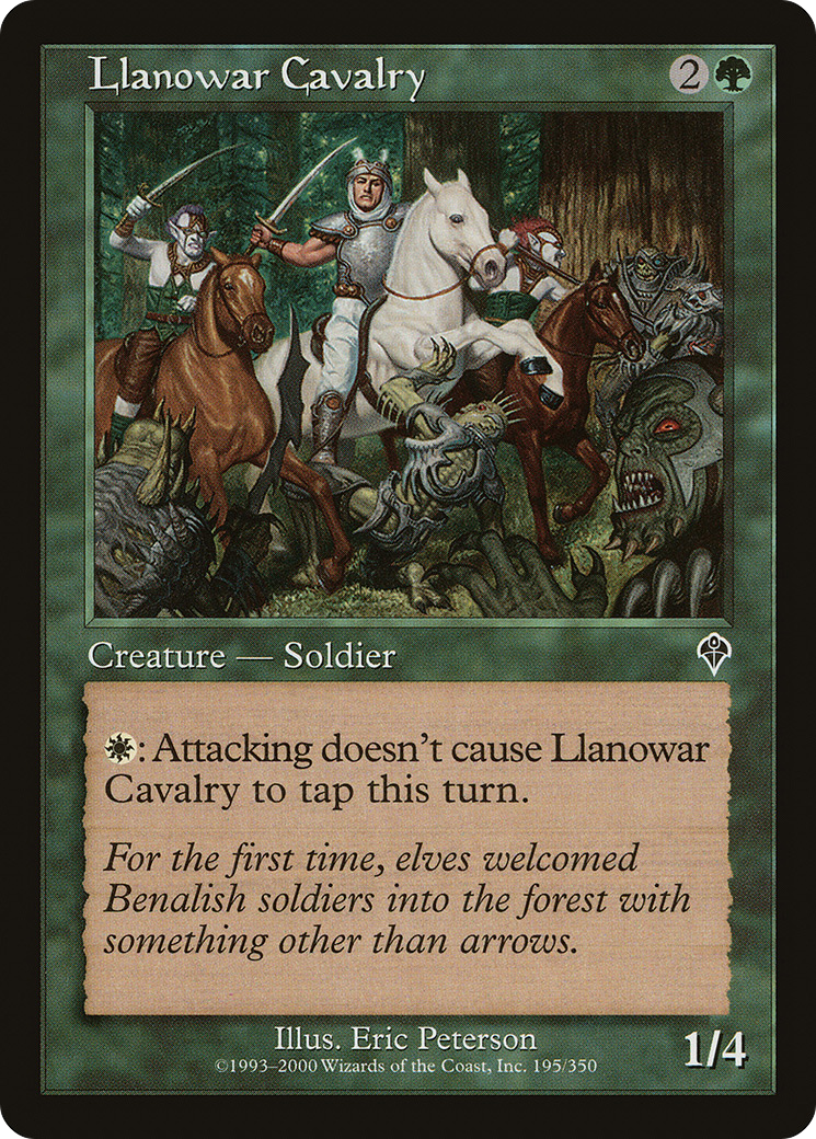 Llanowar Cavalry (INV-195) - Invasion Foil