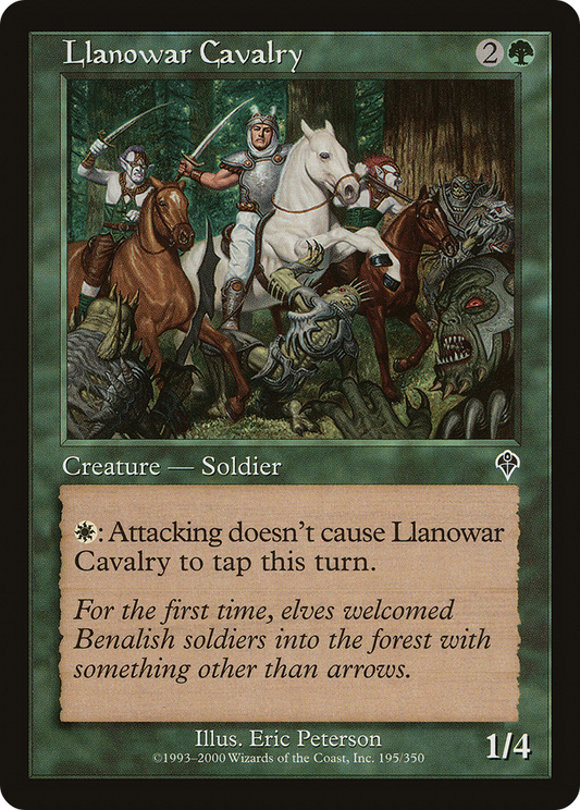 Llanowar Cavalry (INV-195) - Invasion Foil