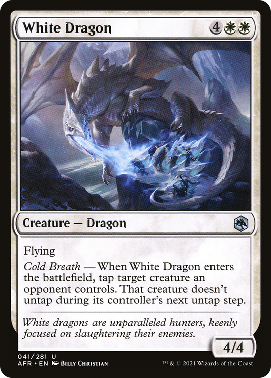 White Dragon (AFR-041) - Adventures in the Forgotten Realms Foil