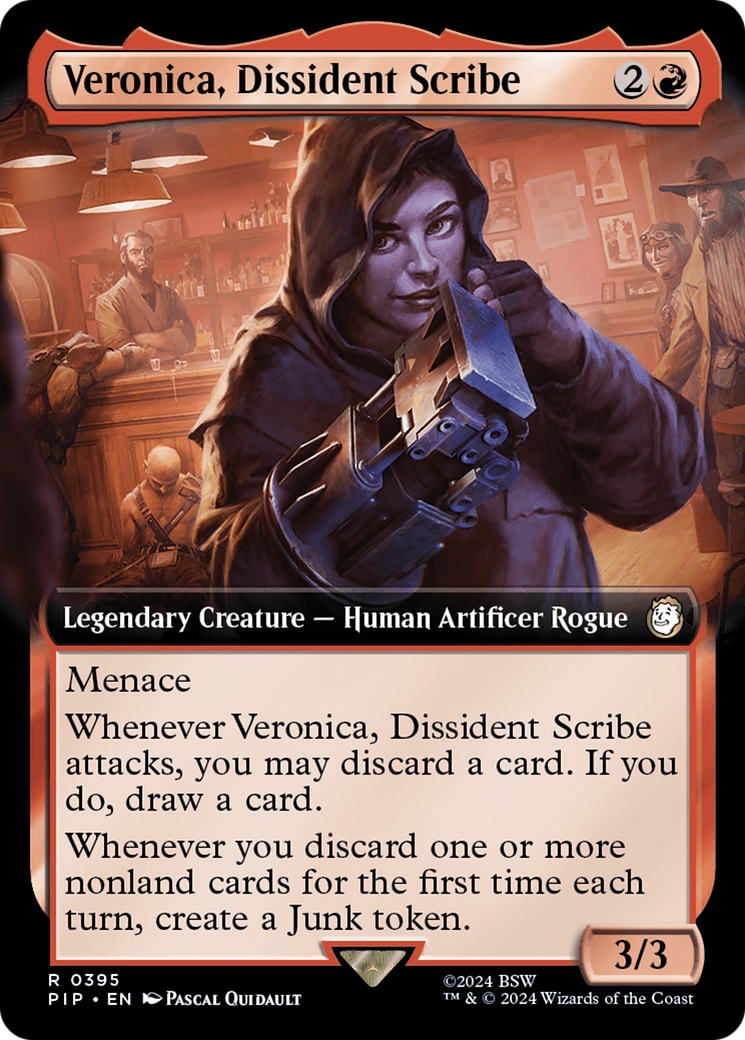 Veronica, Dissident Scribe (PIP-395) - Fallout: (Extended Art) Foil