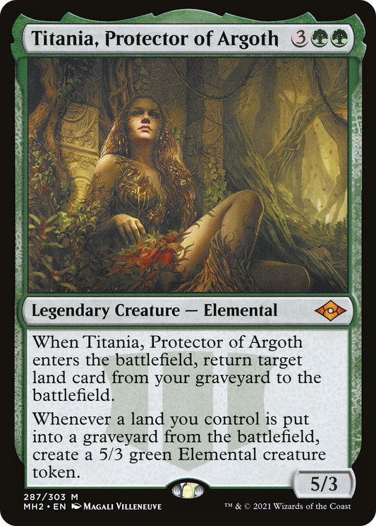 Titania, Protector of Argoth (MH2-287) - Modern Horizons 2 Foil