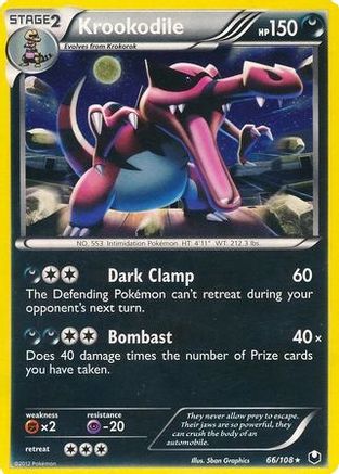 Krookodile 066/108 - Blister Exclusives Holofoil - Promo