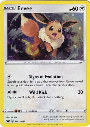 Eevee SWSH042 - SWSH Sword & Shield Promo Cards Holofoil - Promo