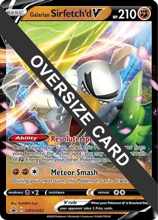 Galarian Sirfetch'd V - SWSH043 SWSH043 - Jumbo Cards Holofoil