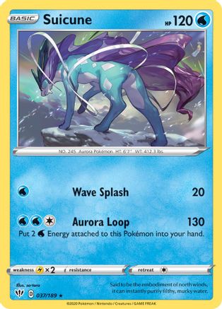 Suicune - 37/189 37 - Deck Exclusives