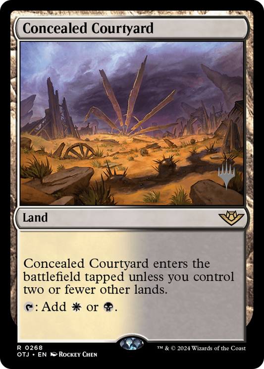 Concealed Courtyard (PPOTJ-268) - Outlaws of Thunder Junction Promos (Promo Pack) Foil