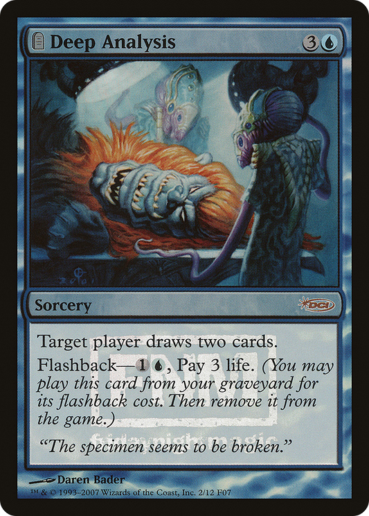 Deep Analysis (F07-002) - Friday Night Magic 2007: (tombstone) Foil