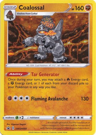 Coalossal SWSH054/054 - SWSH Sword & Shield Promo Cards Holofoil - Promo