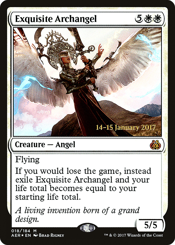 Exquisite Archangel (PRE-18S) - Aether Revolt Promos (Prerelease) Foil
