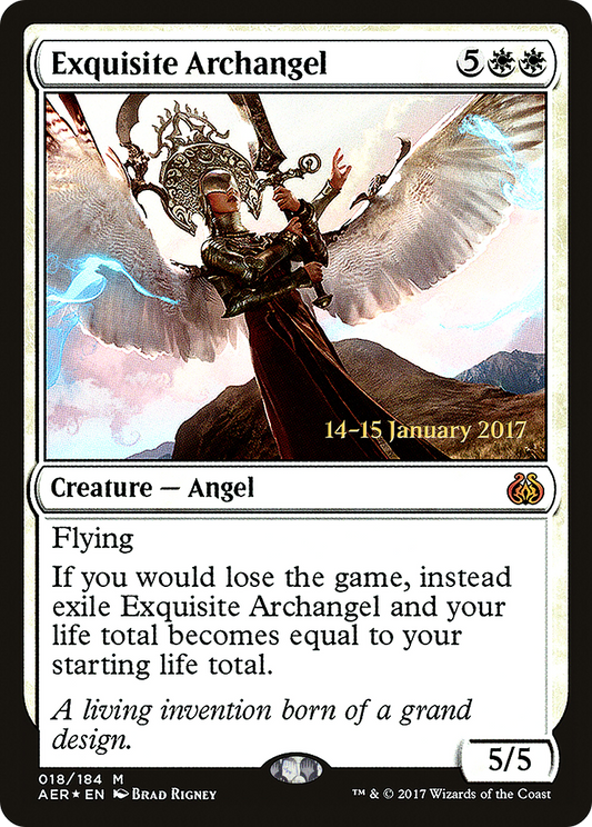 Exquisite Archangel (PRE-18S) - Aether Revolt Promos (Prerelease) Foil