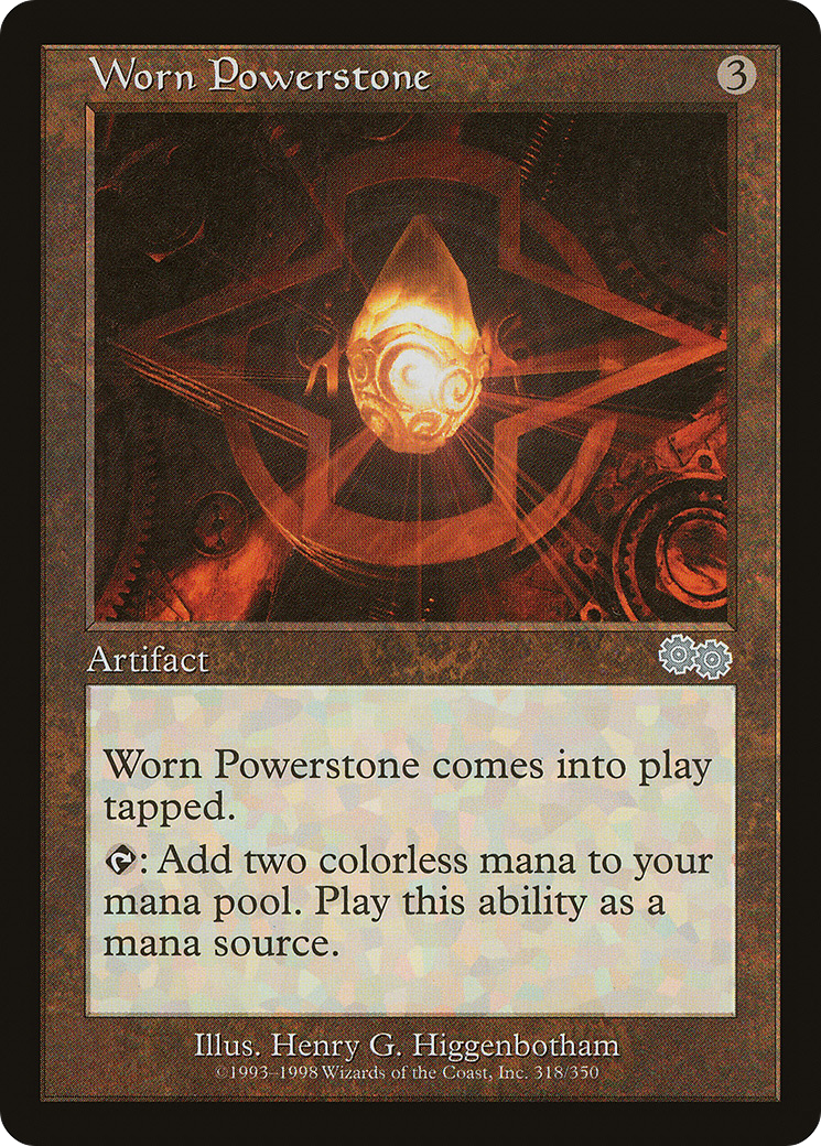 Worn Powerstone (USG-318) - Urza's Saga