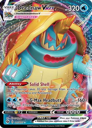 Drednaw VMAX 015/73 - Champions Path Holofoil - Ultra Rare