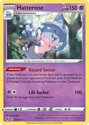 Hatterene 020/73 - Champions Path Reverse Holofoil - Holo Rare