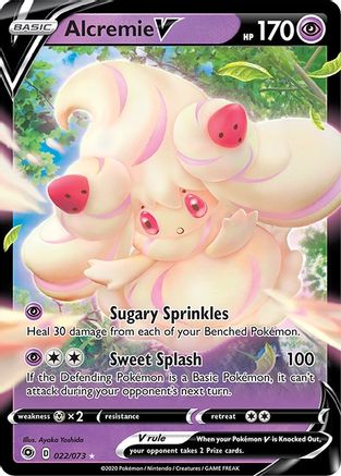 Alcremie V 22/73 - Champions Path Holofoil